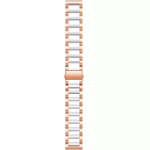 Amazfit Active 2 Steel Strap (Rose Gold/White)