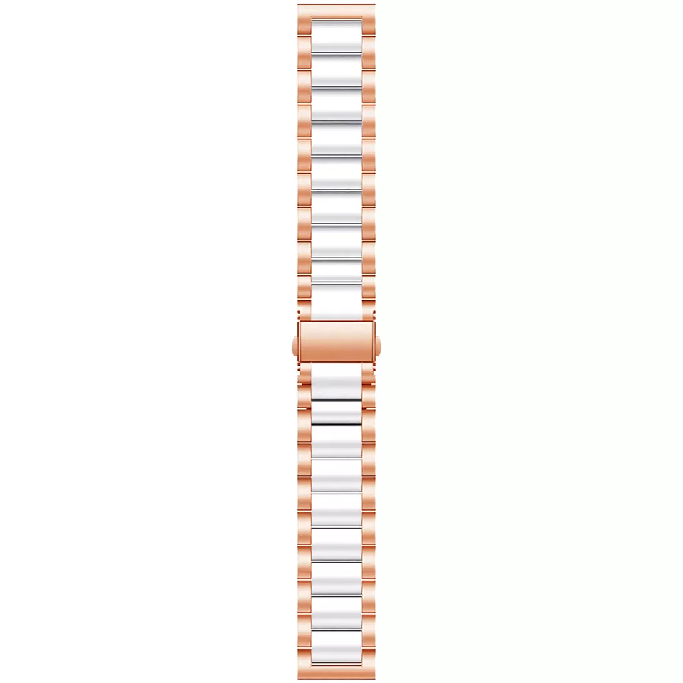 Amazfit Active 2 Steel Strap (Rose Gold/White)