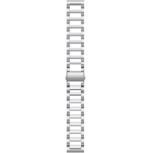Amazfit Bip 3 (Pro) Stahlarmband (Silber/Weiß)