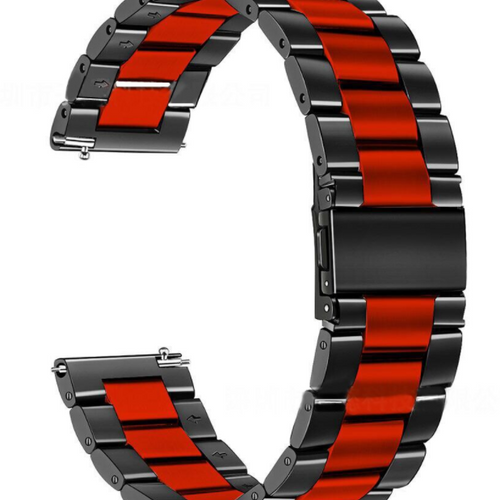 Xiaomi Watch S3 Stahlarmband (Schwarz/Rot)