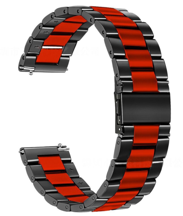 Garmin Forerunner 570 - 42mm Steel Strap (Black/Red)