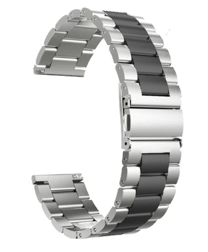 Amazfit Active Stahlarmband (Silber/Schwarz)