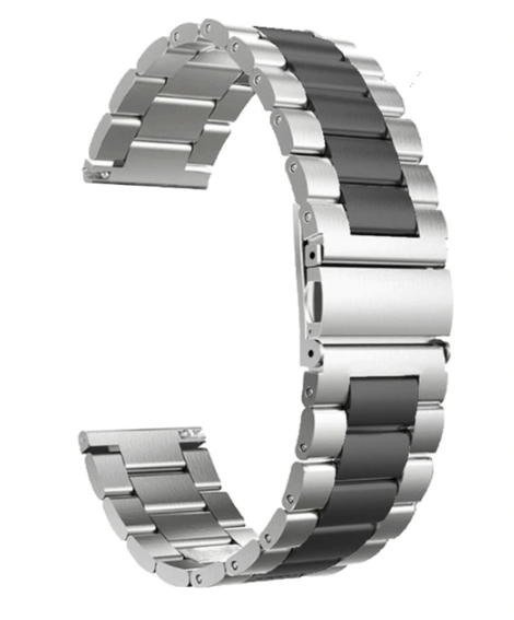 Coros Pace 2 Stahlarmband (Silber/Schwarz)