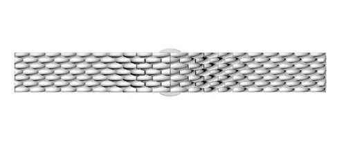 ICE Smart TKS Rectangular 1.41 Steel Dragon Strap (Silver)