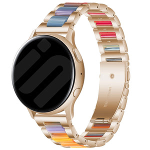 Amazfit GTS 4 Steel Resin Strap (Rose Gold/Colourful)