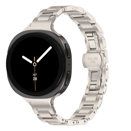 Samsung Galaxy Watch 9 - 44mm Slimfit Stahlarmband (Polarstern)