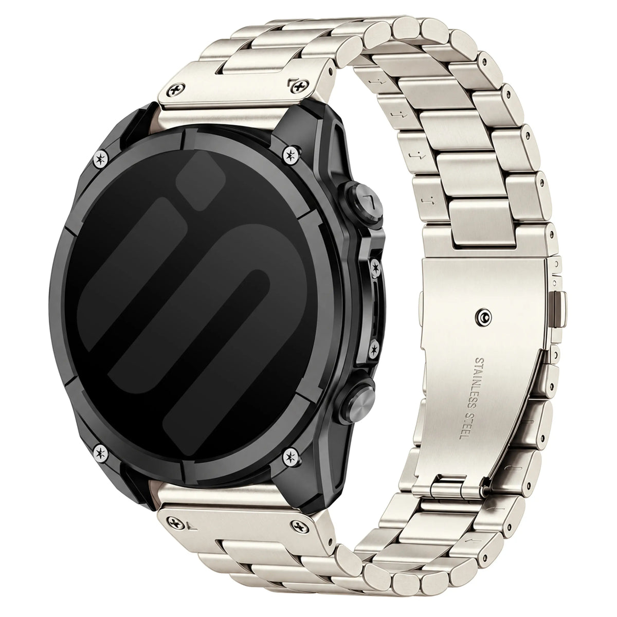 Garmin Approach S72 - 43mm Premium Steel Strap (Starlight)