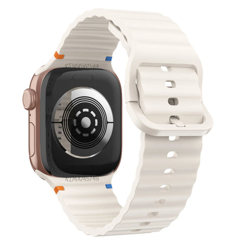 Apple Watch Wave Silikonarmband (Polarstern)
