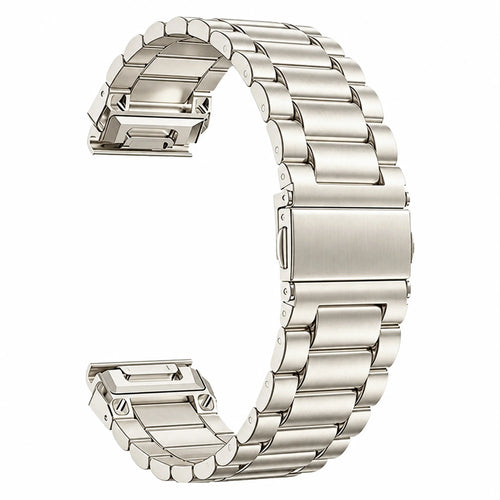 Garmin Approach S72 - 43mm Premium Steel Strap (Starlight)