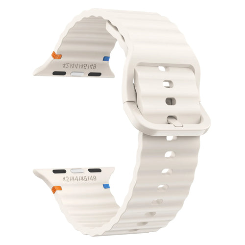 Apple Watch Wave Silikonarmband (Polarstern)