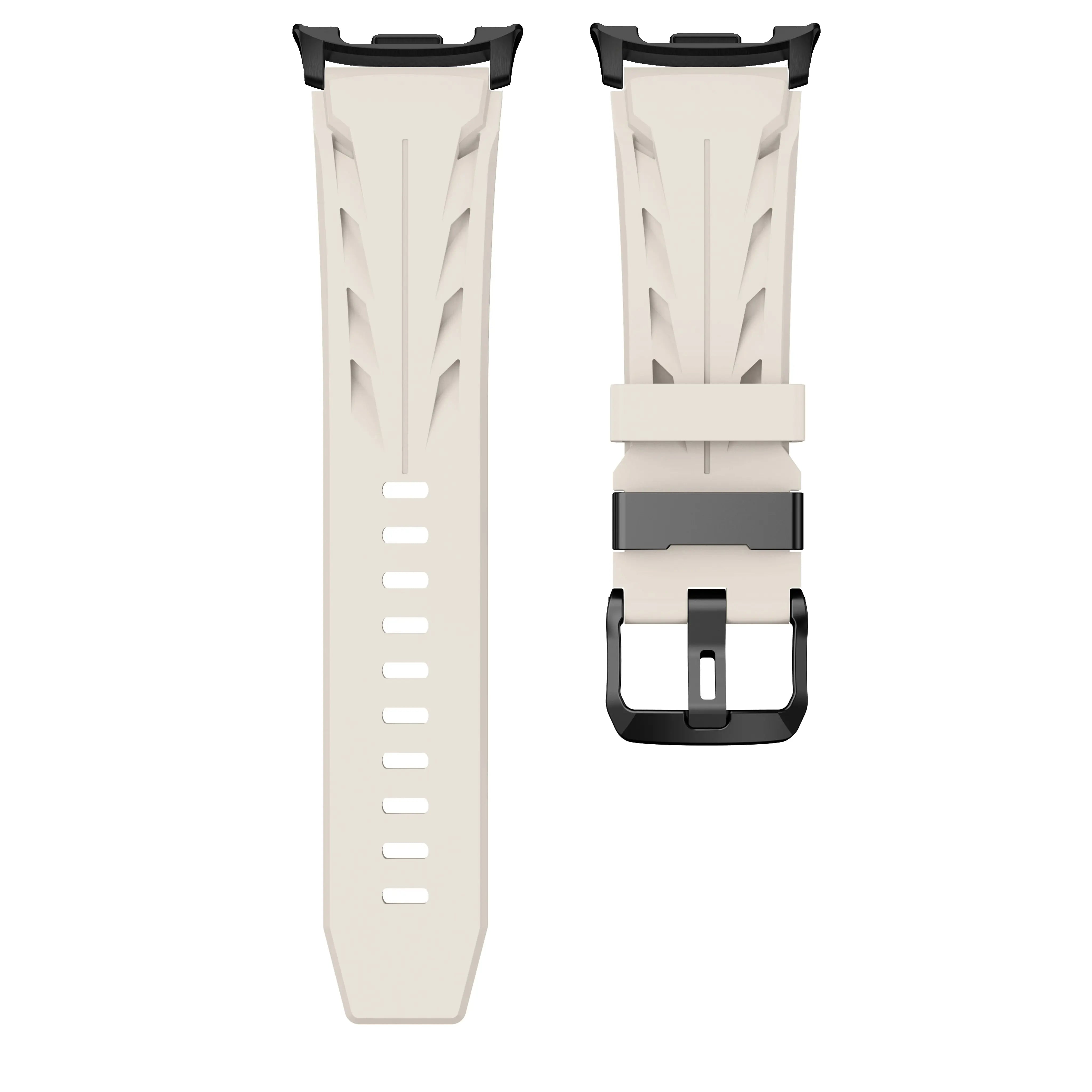 Samsung Galaxy Watch 8 - 40mm Race Silicone Strap (Starlight)