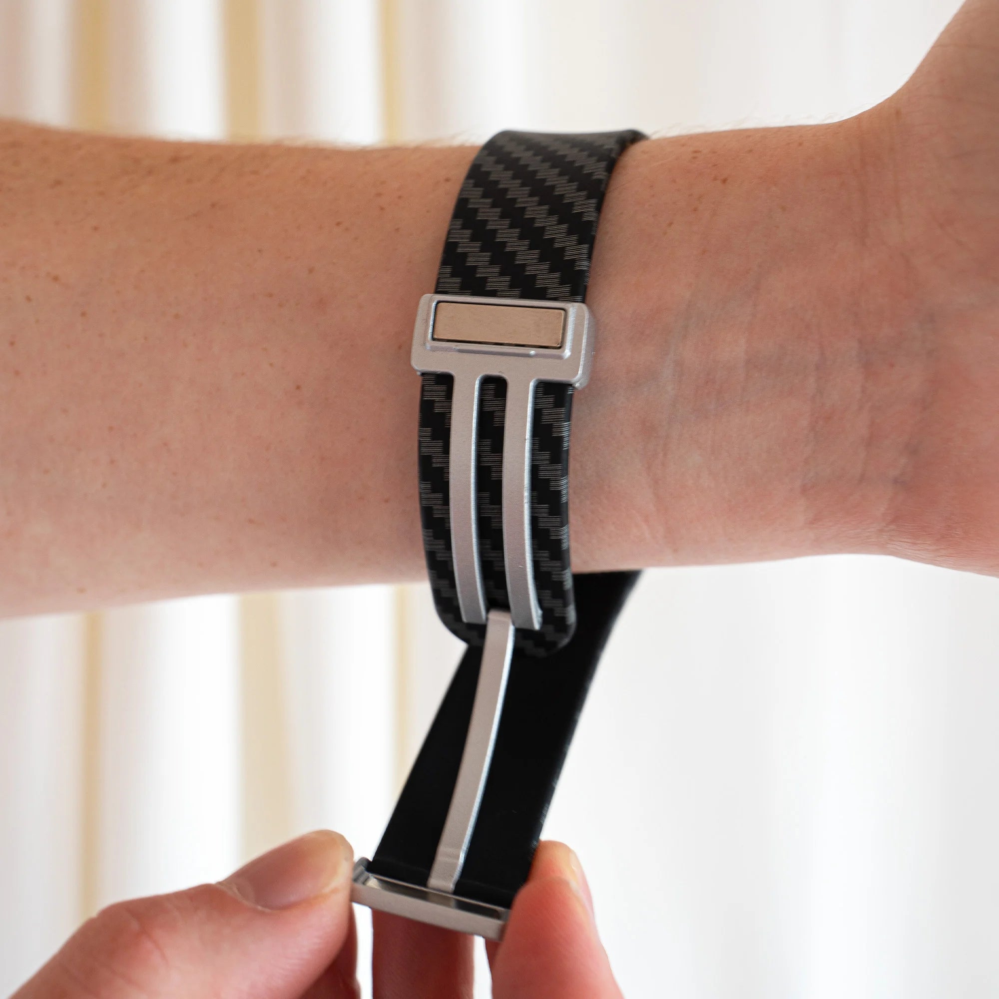 Carbon Fibre Samsung Galaxy Watch 5 44mm magnetisches armband