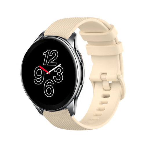 OnePlus Watch 3 Luxury Silicone Strap (Beige)