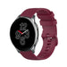 OnePlus Watch Luxus-Silikonarmband (Dunkelrot)
