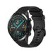 Huawei Watch GT 2 Luxus Silikonarmband (Schwarz)