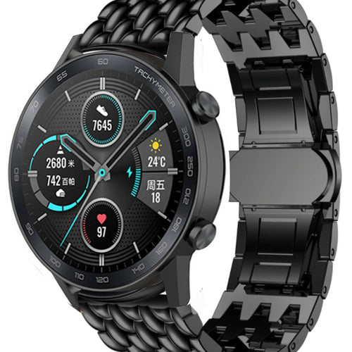 Honor Magic Watch 2 Stahlarmband mit Drachenmuster (Schwarz)