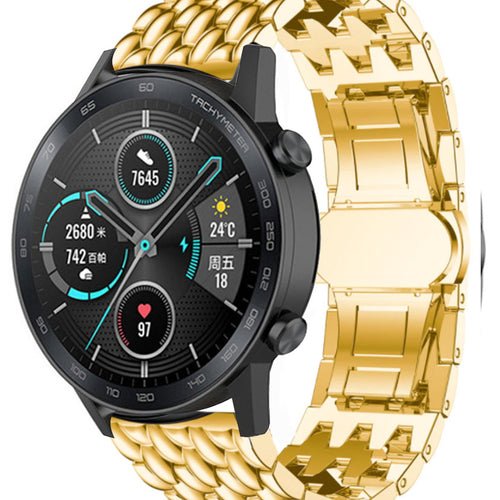 Honor Magic Watch 2 Stahlarmband mit Drachenmuster (Gold)