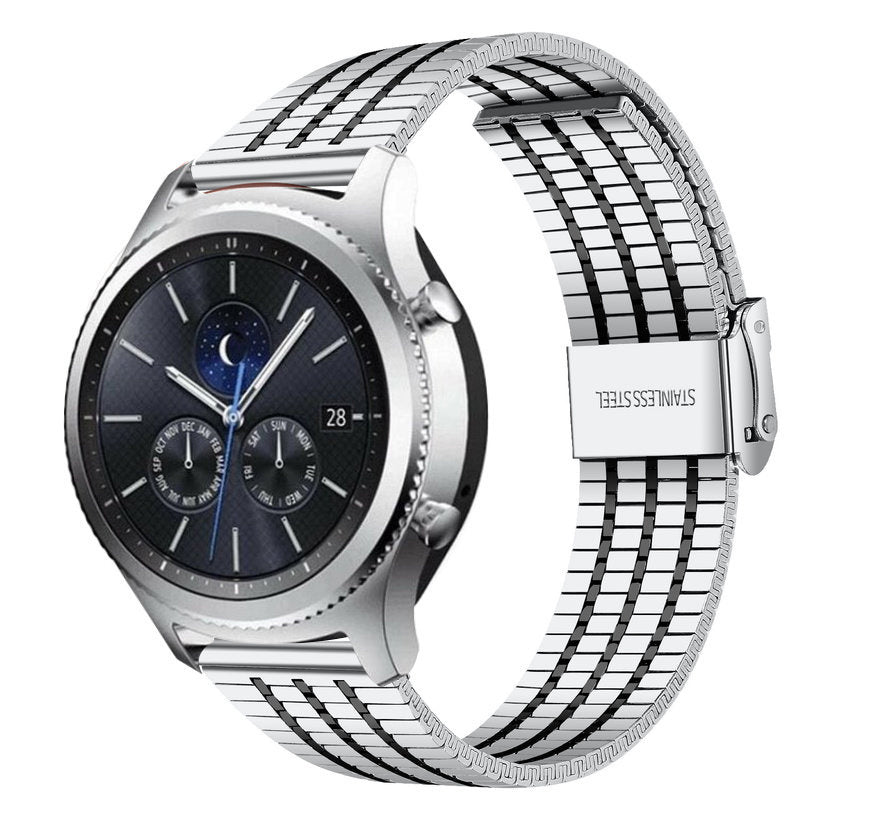 stahl gear watch erfahrungen Samsung Gear S3 Edelstahl-Armband (Silber/Schwarz)