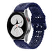 Samsung Galaxy Watch 4 44mm Patterned Silicone Strap (Dark Blue)