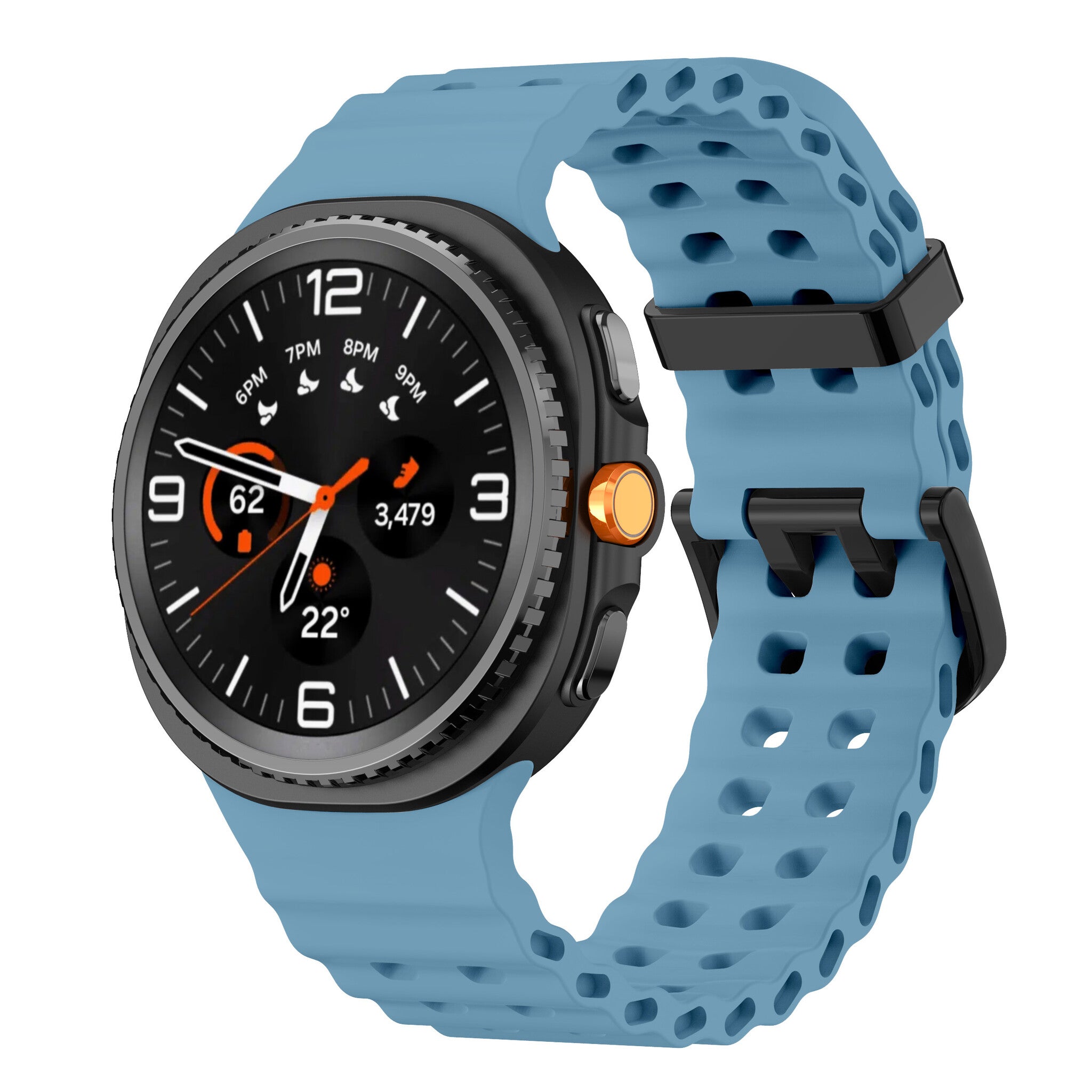 Samsung Galaxy Watch 8 - 44mm Ocean Strap (Matte Blue)