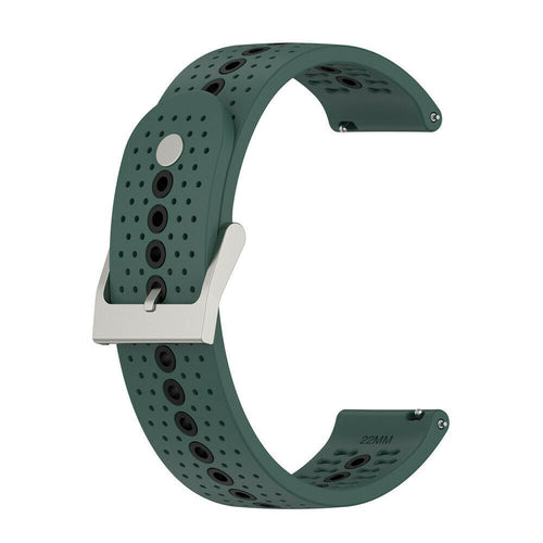 Suunto Race (S) Silikonarmband (Grün/Schwarz)
