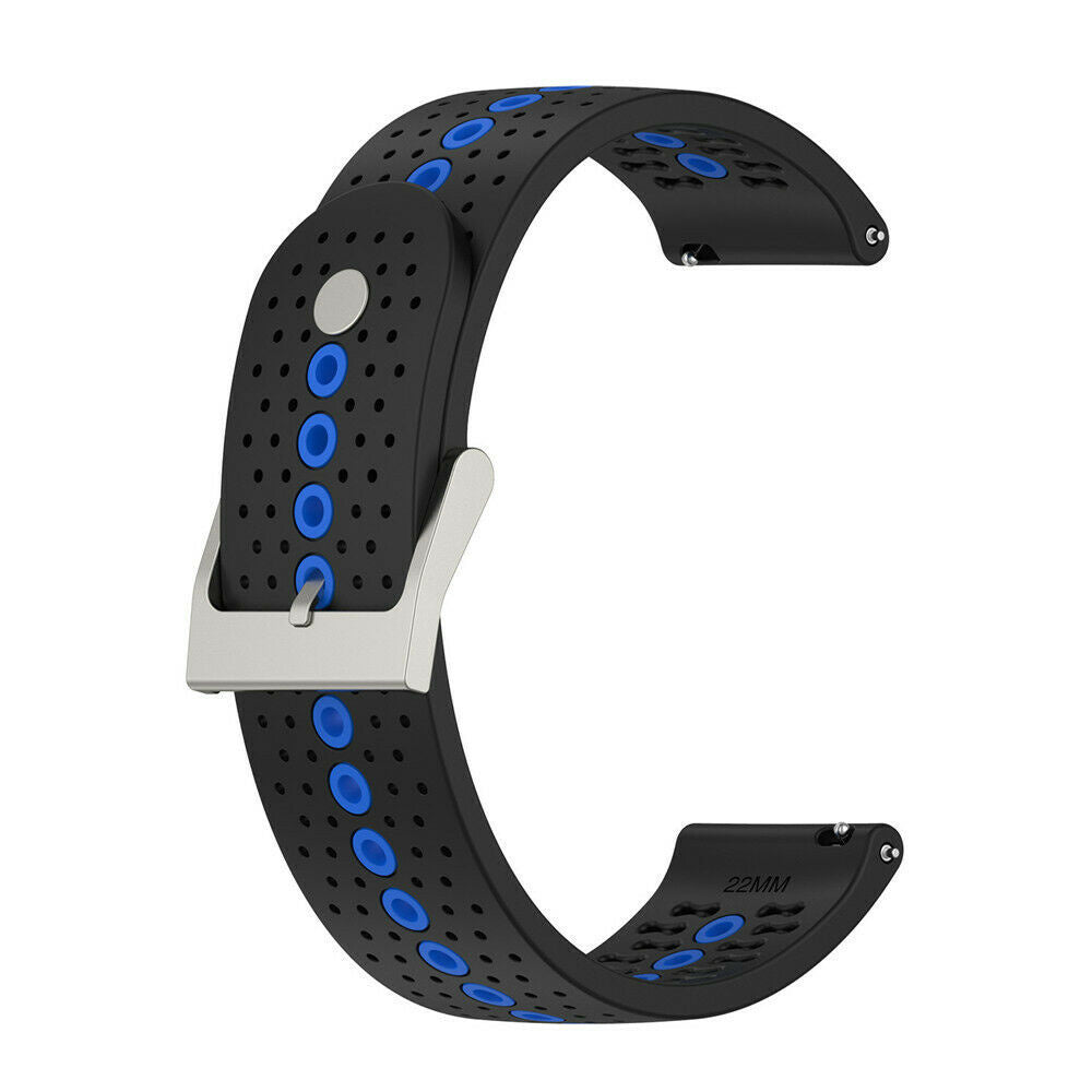 Suunto Run Silicone Strap (Black/Blue)