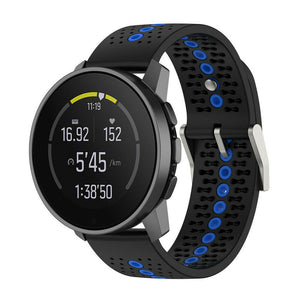Suunto Race 2 Silikonarmband (Schwarz/Blau)