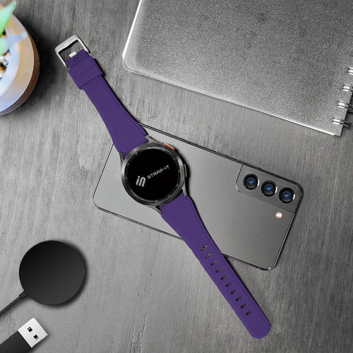 Fossil Gen 4 Explorist (HR) Silikonarmband (Violett)