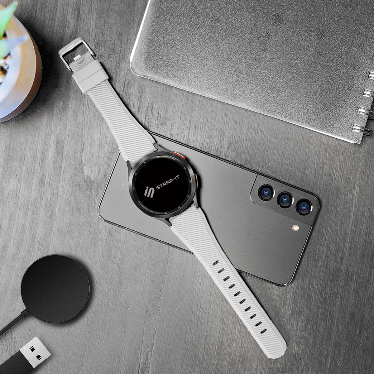 Suunto Run Twill Silicone Strap (White)