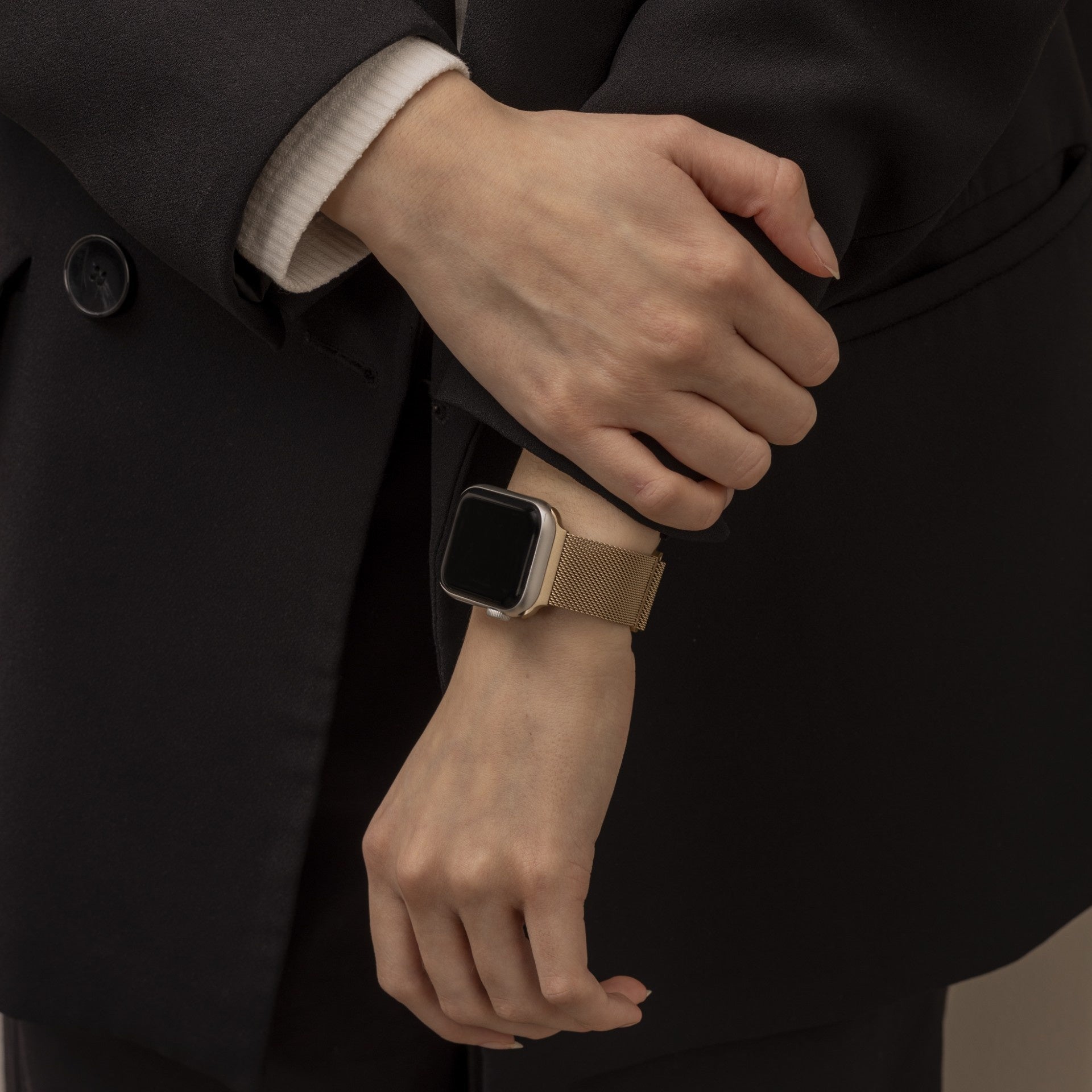 Apple Watch Milanese Loop Strap (Retro Gold)