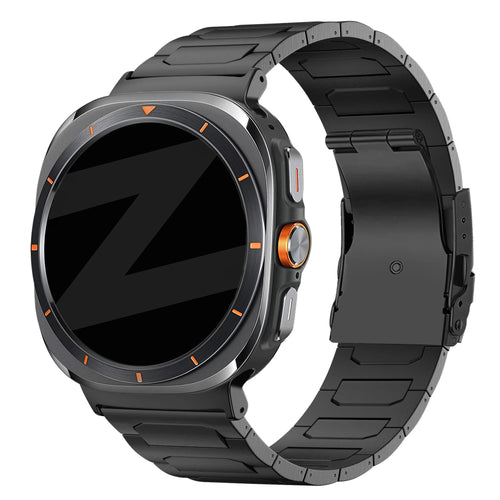 Bandz Samsung Galaxy Watch Ultra Titan Armband 'Deluxe' (Schwarz)