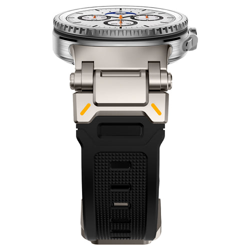 Samsung Galaxy Watch 8 - 44mm 'Explorer' Silicone Strap (Black with Titanium)