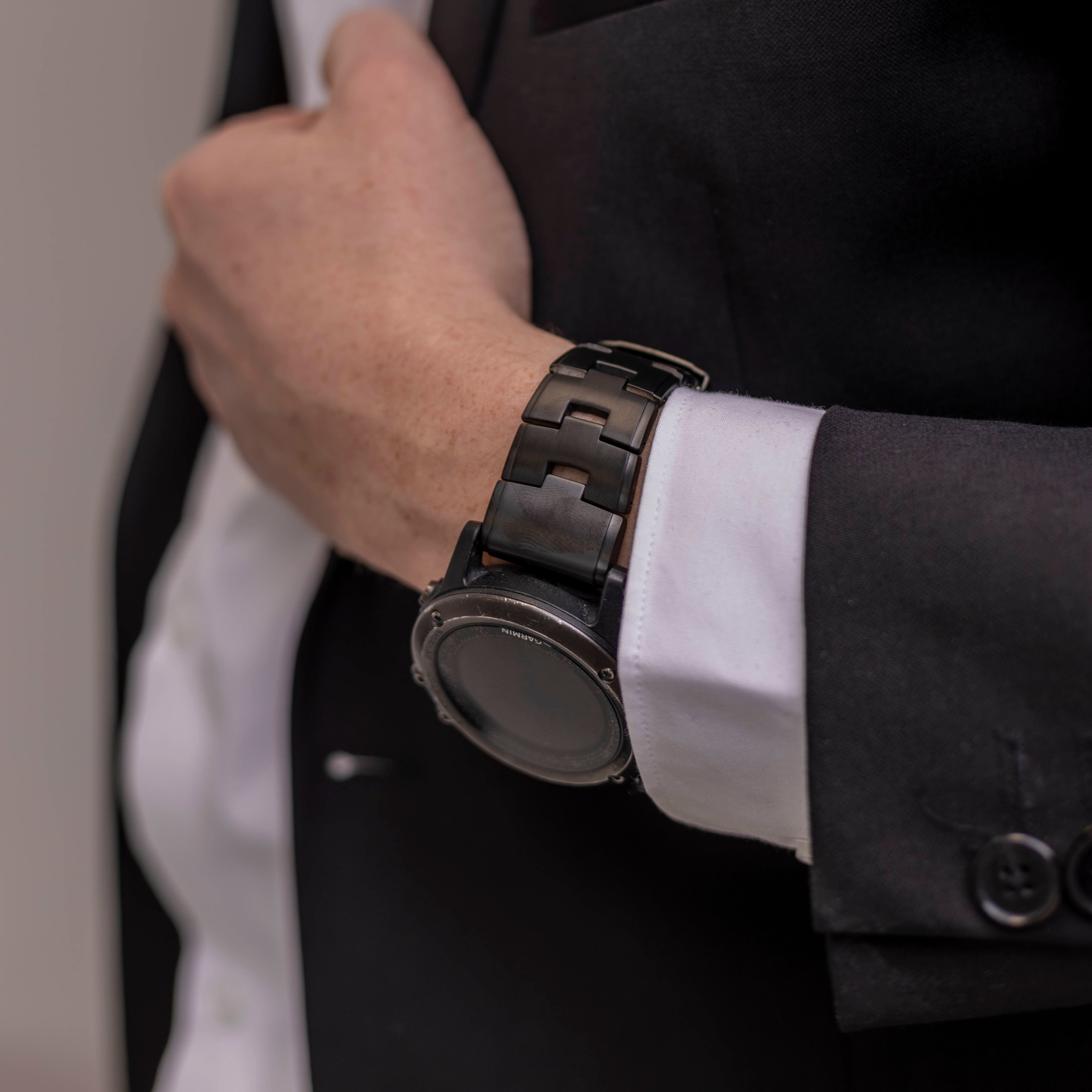 Bandz Amazfit T-Rex Ultra 2 Titanium Strap 'Classic' (Black)