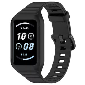 Honor Band 10 TPU Armband mit Hülle (Schwarz)