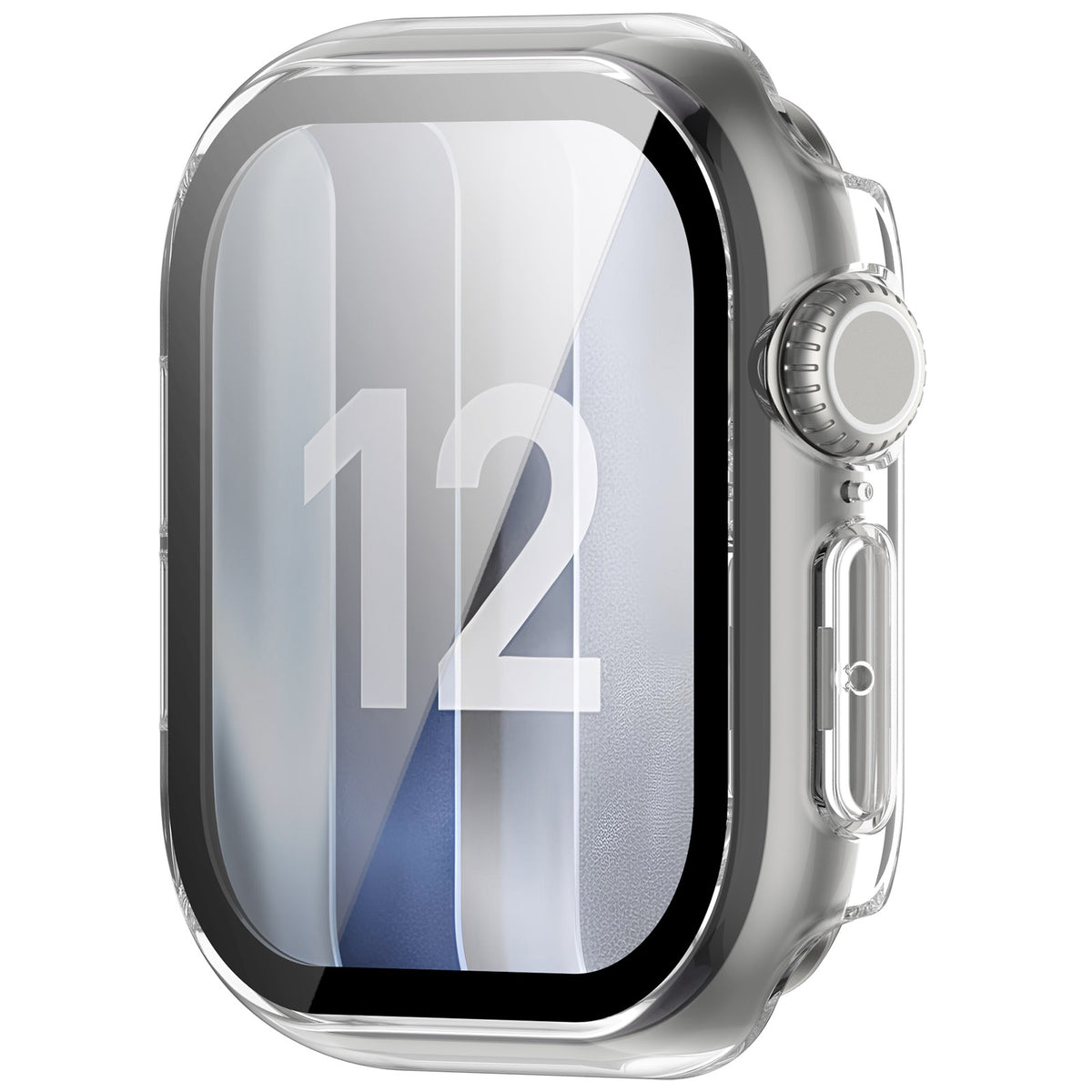 Apple Watch 12 - 42mm PC Case with Glass (Transparent)