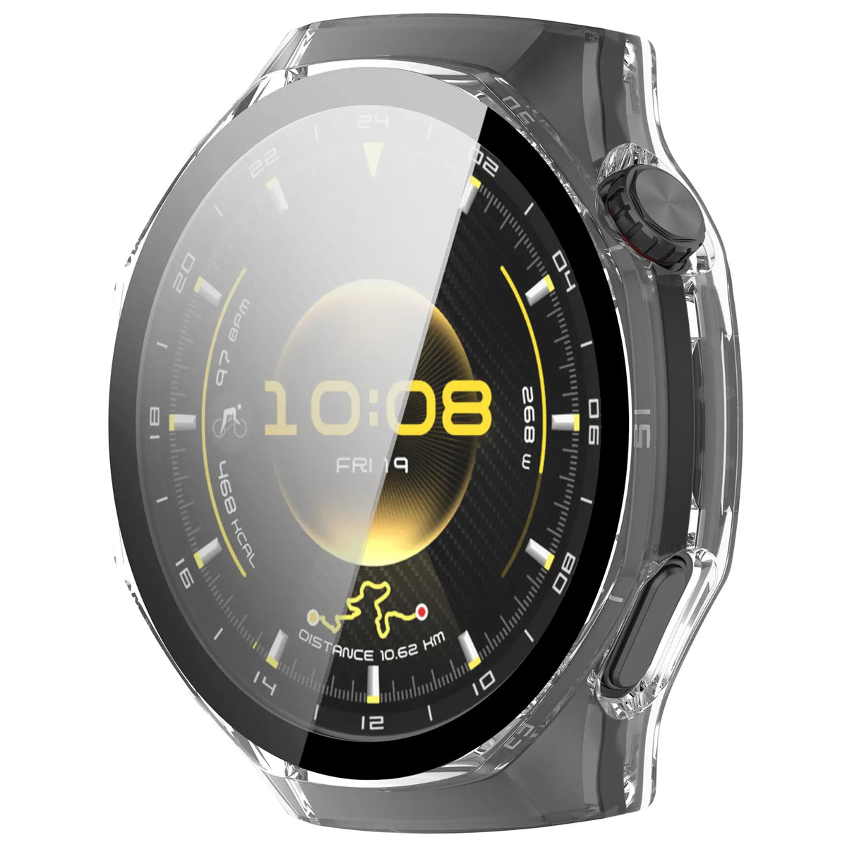 Huawei Watch GT 7 Pro PC-Schutzhülle mit Glas (Transparent)