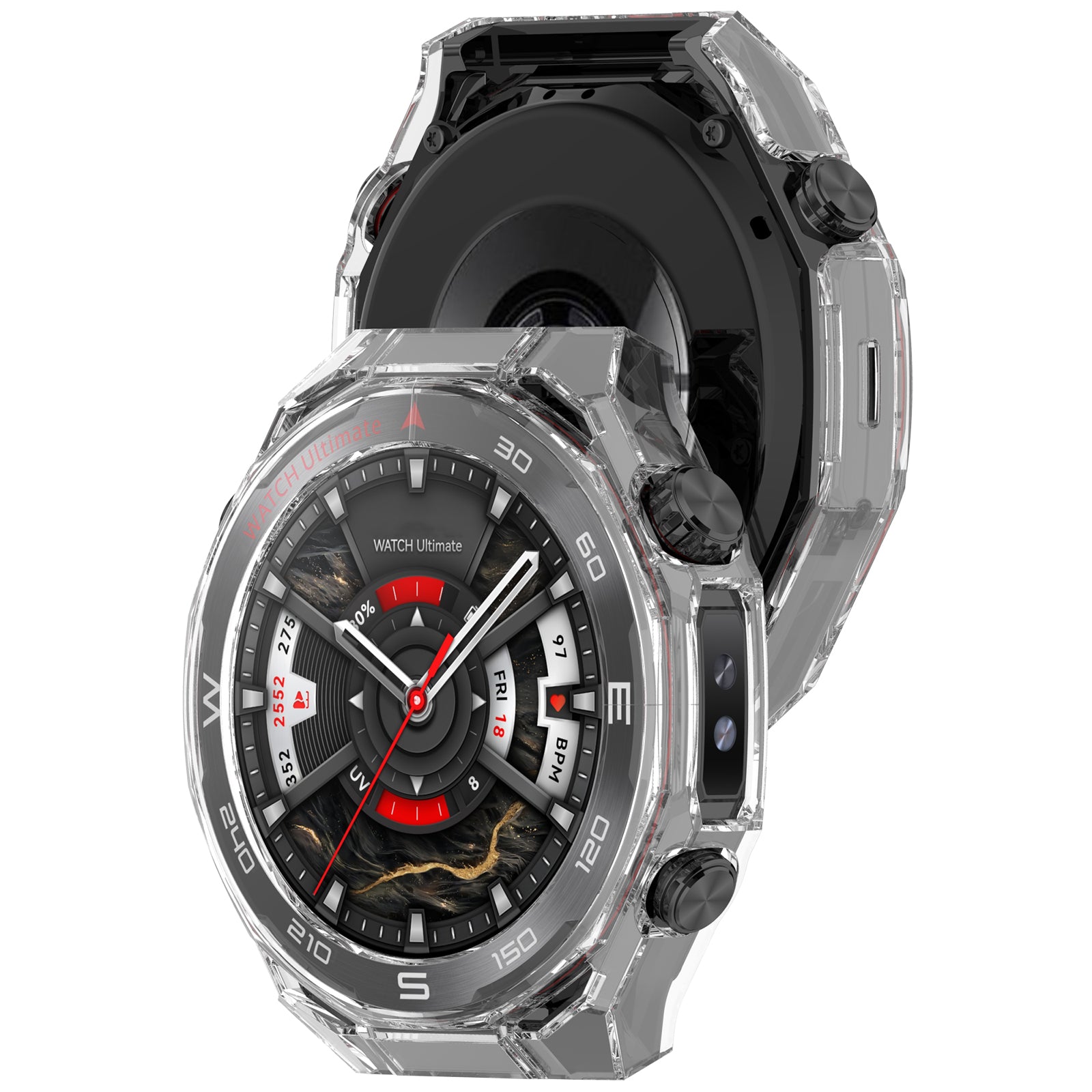 Huawei Watch Ultimate 2 PC-Hülle mit Glas (Transparent)