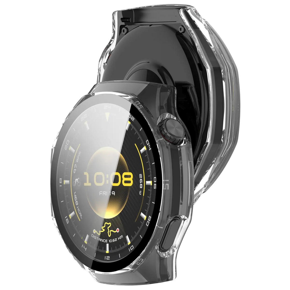 Huawei Watch GT 7 Pro PC-Schutzhülle mit Glas (Transparent)