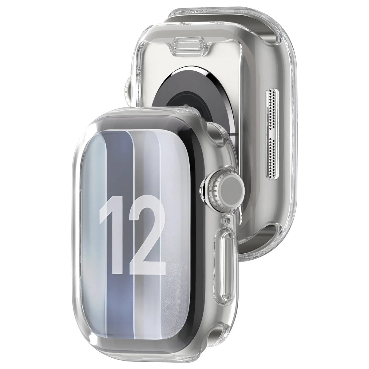 Apple Watch 12 - 42mm TPU Hülle Rundumschutz (Transparent)