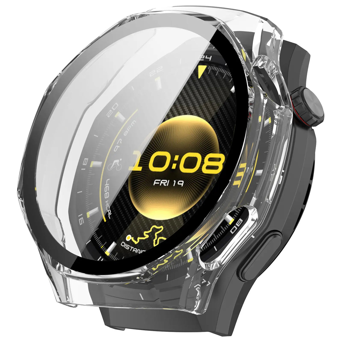 Huawei Watch GT 7 Pro PC-Schutzhülle mit Glas (Transparent)