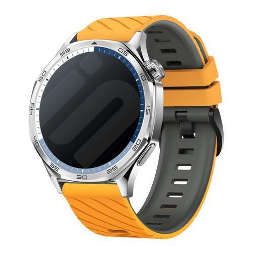 Suunto Nautic S Twill Sportarmband (Dunkelgelb/Grau)