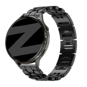 18mm steel band oval black