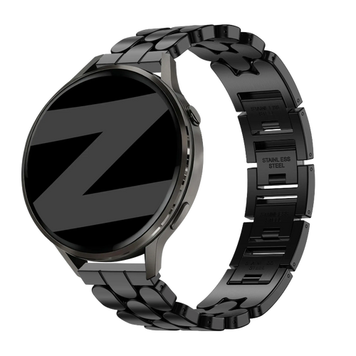 18mm steel band oval black