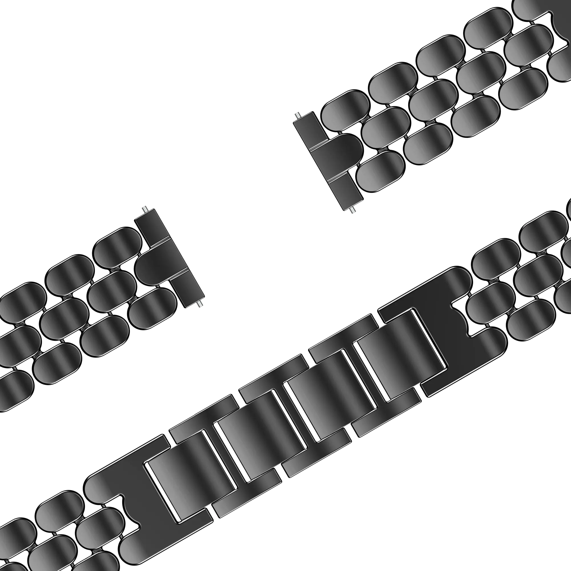 Bandz Fossil Gen 6 - 42mm Stahlarmband 'Oval' (Schwarz)