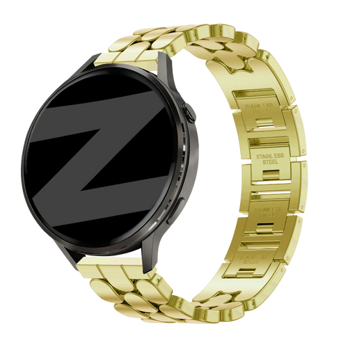 18mm steel band oval gold