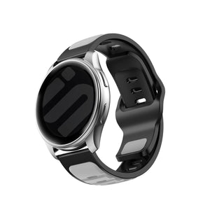 Samsung Galaxy Watch 7 - 44 mm Outdoor -Duo Silikonarmband (grau/schwarz)