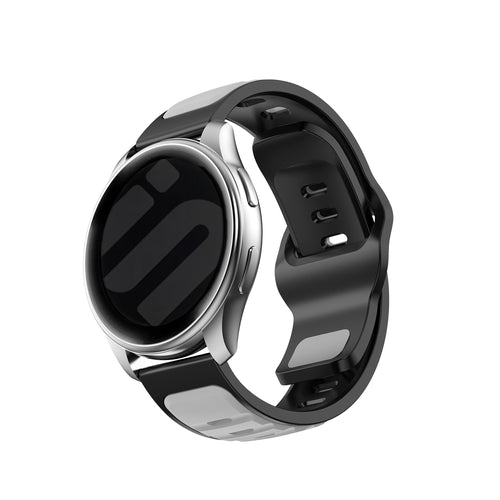 Samsung Galaxy Watch 7 - 44 mm Outdoor -Duo Silikonarmband (grau/schwarz)