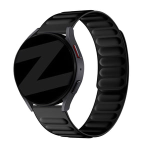 Bandz Suunto Run Magnetic fein gewebtes Armband (schwarz)