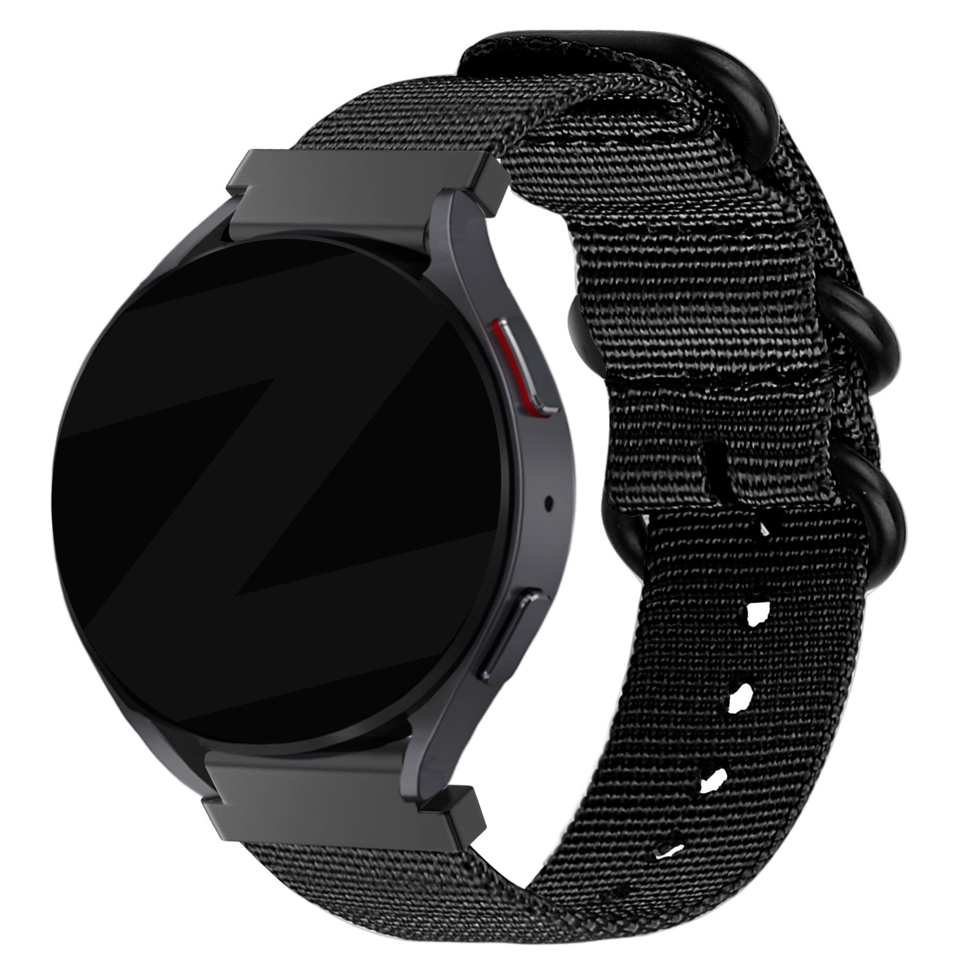 Bandz Garmin Venu 2 Plus Nylonarmband mit Dornschließe (Schwarz)