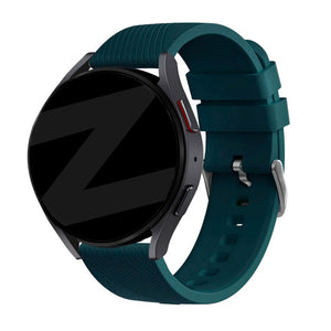 Bandz Amazfit Balance 2 Silikonarmband 'Deluxe' (Dunkel Grün)